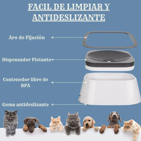 BEBEDERO DE AGUA DEMASCOTAS ANTIDERRAME